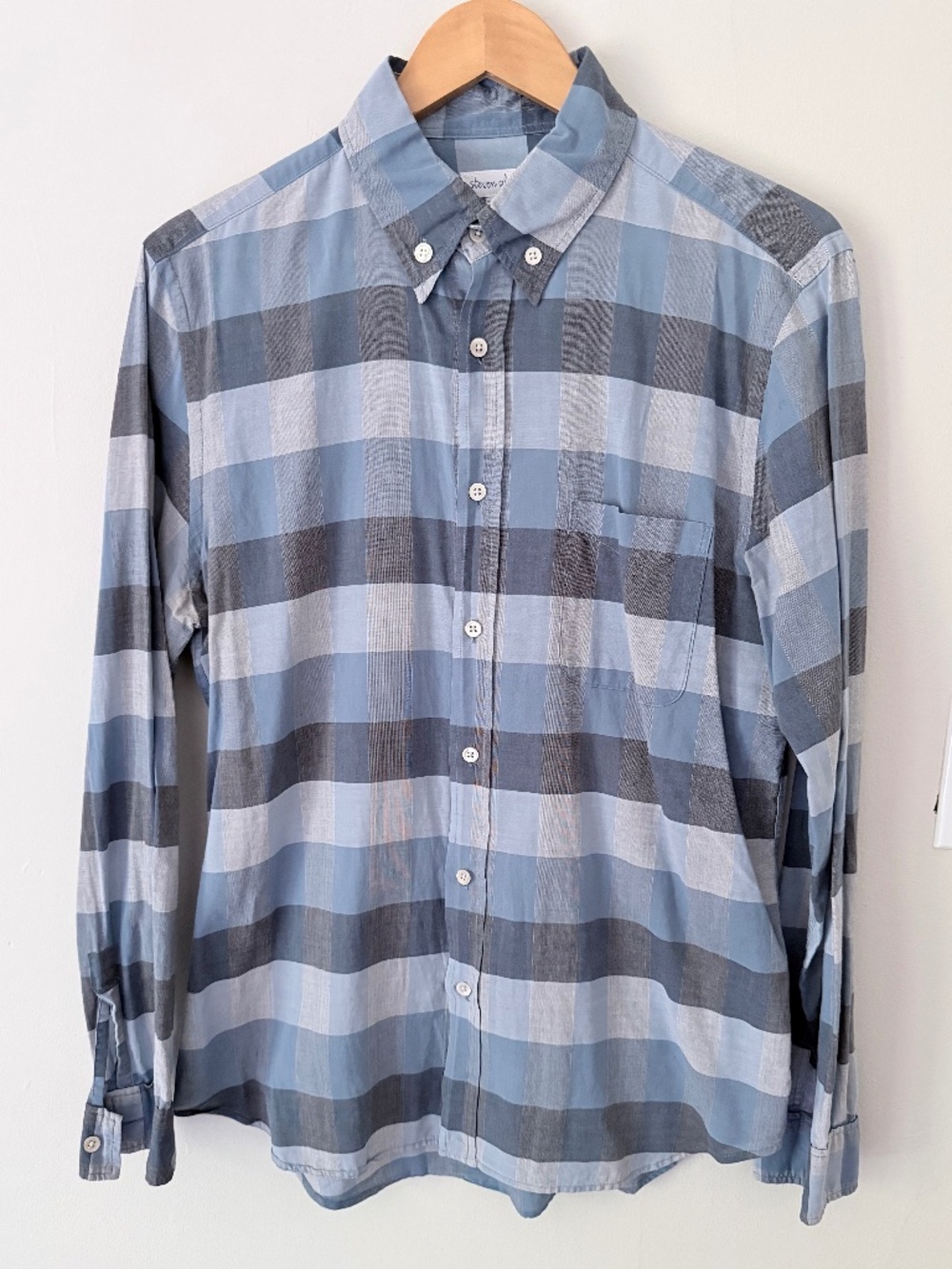 Steven Alan Plaid Button Down Shirt